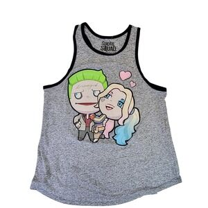 Suicide Squad Joker Harley Quinn Graphic Tank‎ Top Women's XL